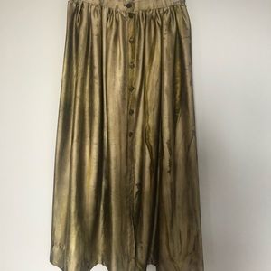 Silk maxi skirt
